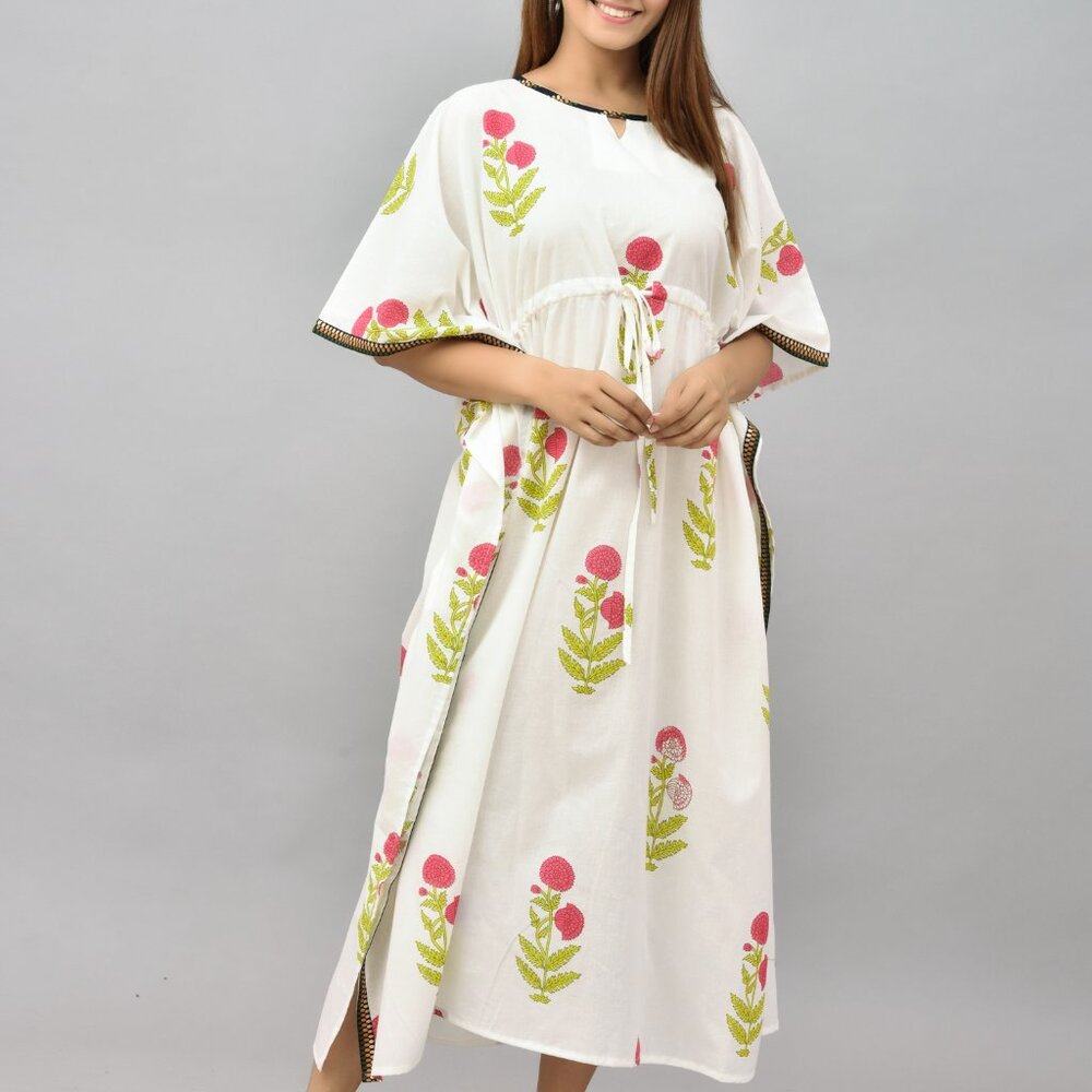 BRAND NEW Block Printed Kaftan dress Caftan kaftan maxi dress Oversized dress